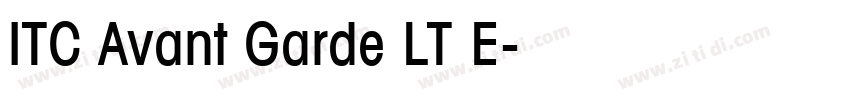 ITC Avant Garde LT E字体转换